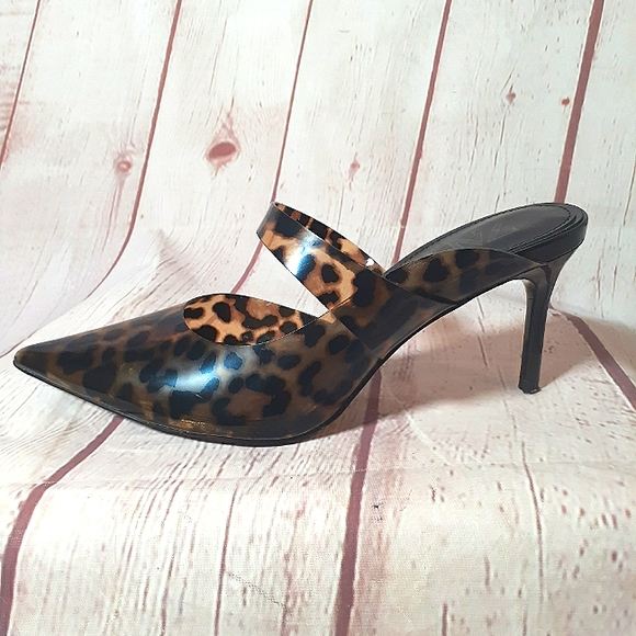 Zara Tortoise Shell Plexi Strap Heeled Mules 6/36 - Picture 2 of 7